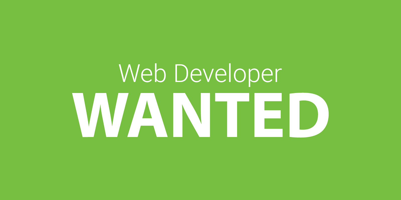 wanted web developer 1